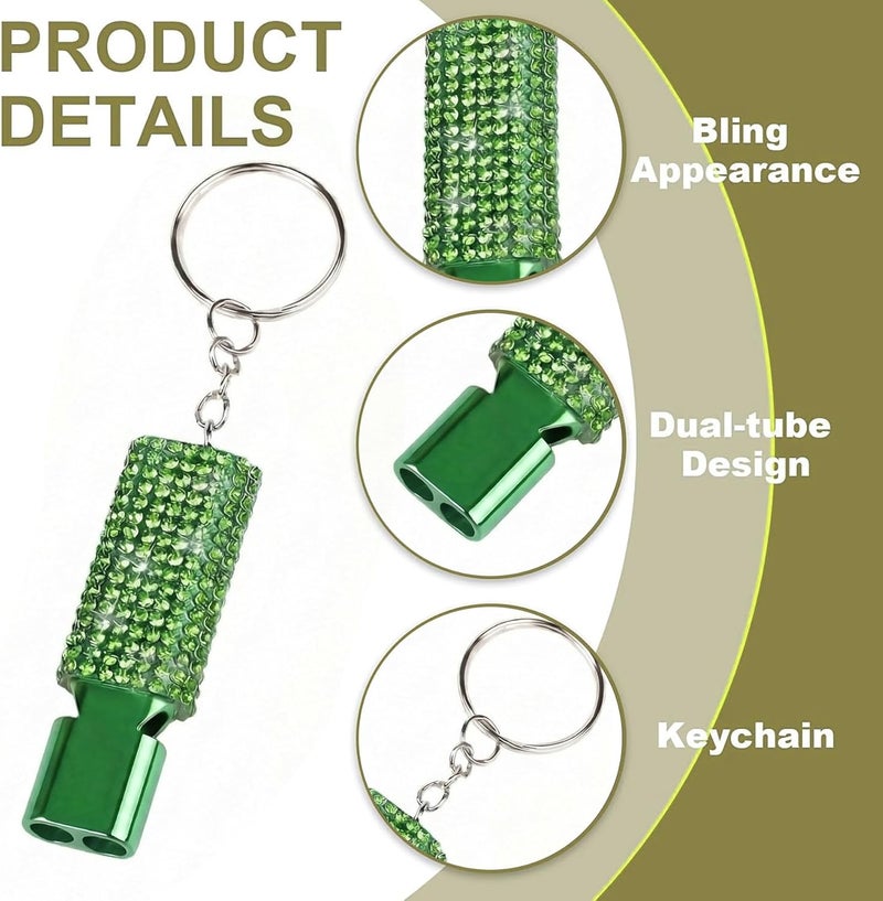 Binboll Double-Tube Whistle Aluminum Alloy Survival Whistle for Outdoor Needs Sports Referee Emergency - Image 2
